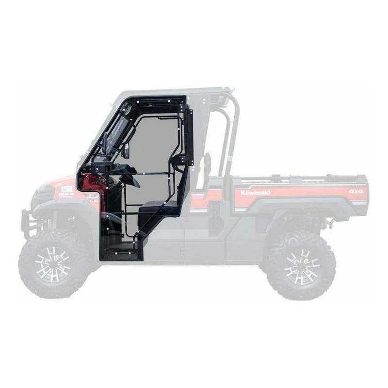 Kawasaki Mule Cab Enclosure Doors 2 Door Scratch Resistant Polycarbonate (Light Tint)