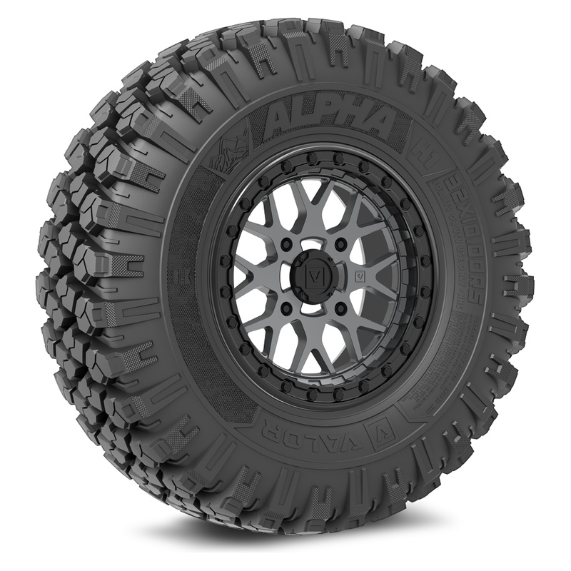 Alpha V07 (Graphite) Wheel & Tire Package 32×10 R15 4×137