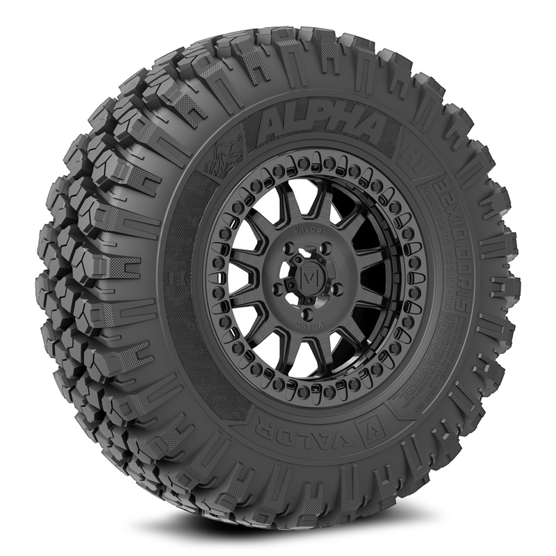 Alpha V09 (Brushed Charcoal) Wheel & Tire Package 32×10 R15 4×137