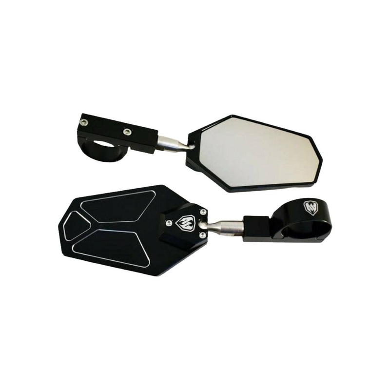 Billet Convex Mirrors Fits 1.75″- 2″ (SET of 2)