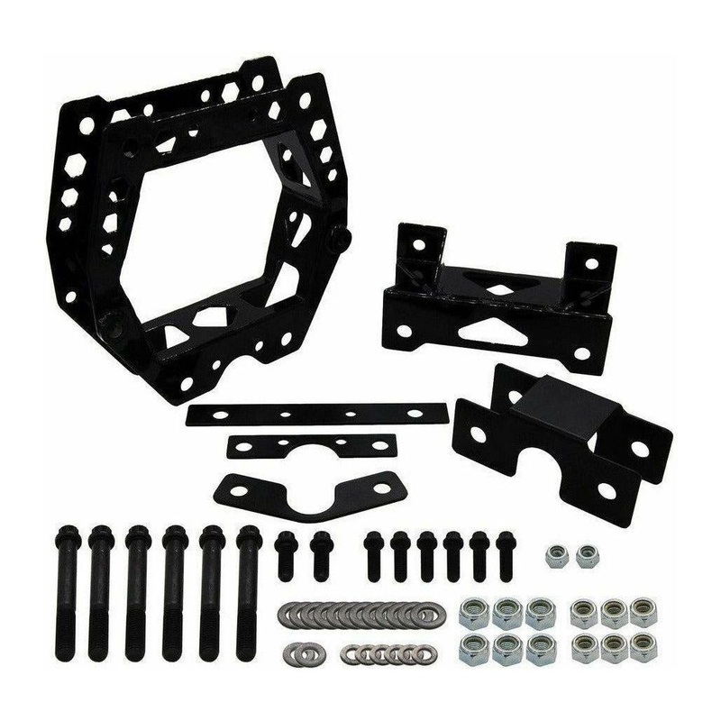 Can Am X3 Double Shear 4130 Front Bulkhead Gusset Kit Raw