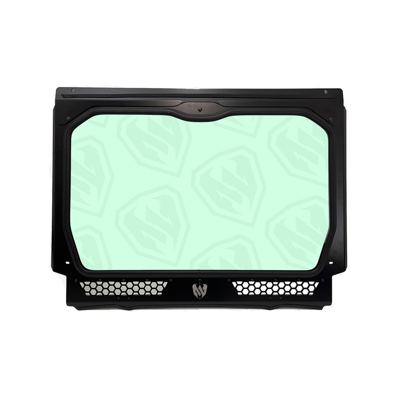 Polaris RZR Pro R 4 Full Glass Windshield Raw Aluminum Frame