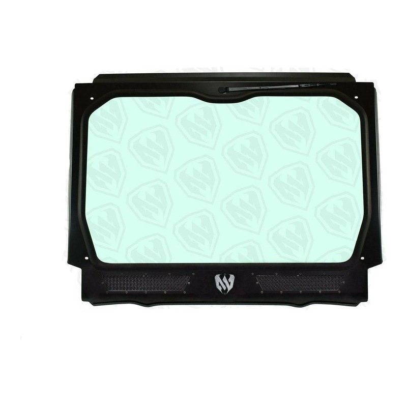 Polaris RZR Pro XP / Turbo R Dual Vented Glass Windshield Chrome Stainless Mesh / Stainless Screws