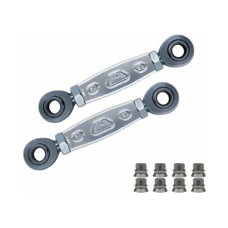 Polaris RZR Turbo S Front Sway Bar Links Raw Billet