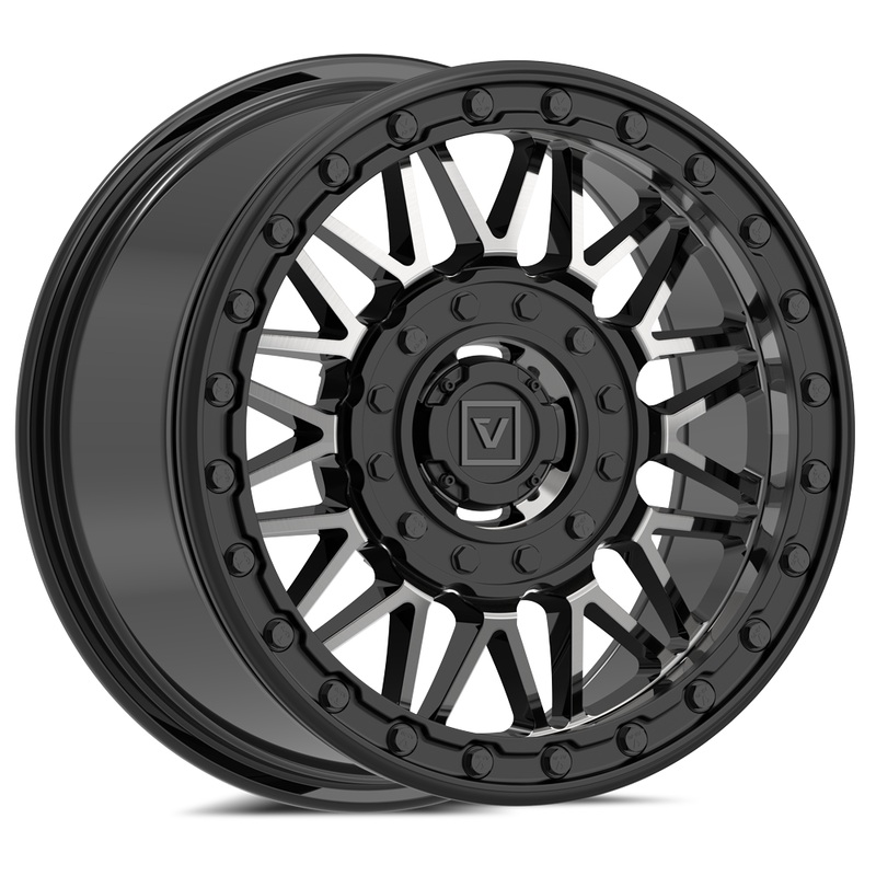 V08 UTV Beadlock Wheel (Dark Tint) Dual Drill (4×137 / 4×156) 15×7 (30mm)