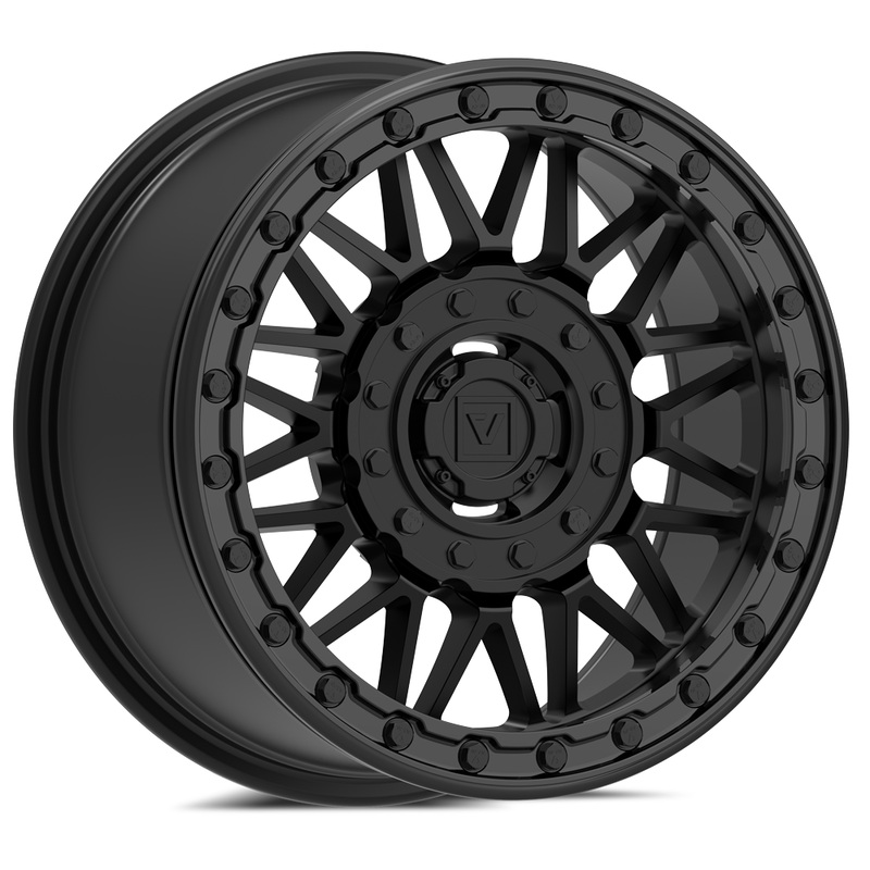 V08 UTV Beadlock Wheel (Satin Black) Dual Drill (4×137 / 4×156) 15×7 (30mm)