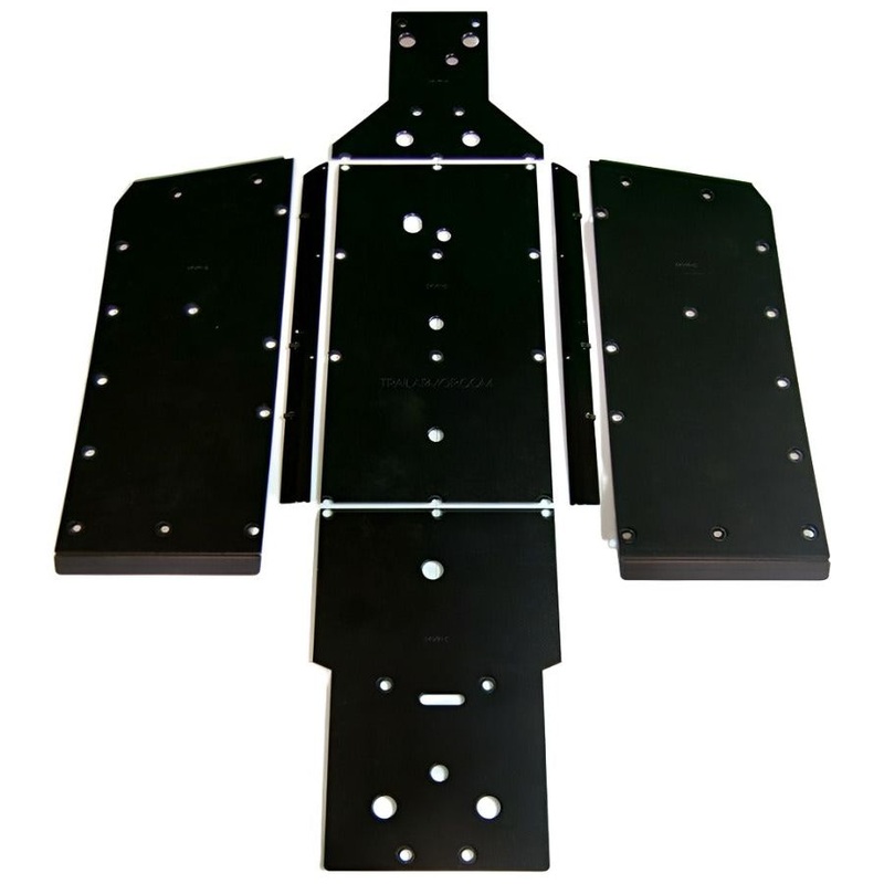 Yamaha Viking Full Skid Plate with Sliders Black