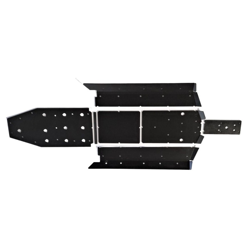 Kawasaki KRX 4 Full Skid Plate with Integrated Sliders Black