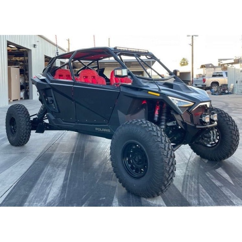 Polaris RZR Pro R 4 Raw Dominator Roll Cage with Roof No Windshield No Intrusion Bar No Light Pocket