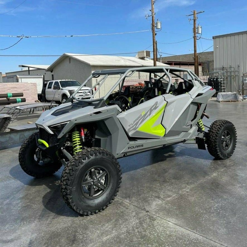 Polaris RZR Turbo R 4 Raw Roll Cage with Roof No Windshield No Intrusion Bar No Light Pocket