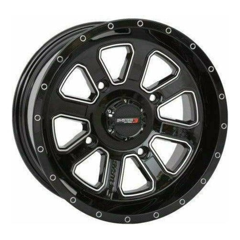ST-4 Wheel (Black/Machined) 4×110 14×7 (10mm)
