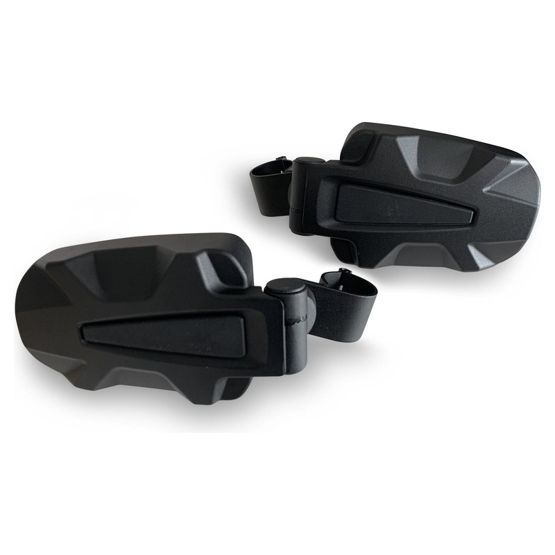 Cast Aluminum Side Mirror Set 1.75″ Clamps