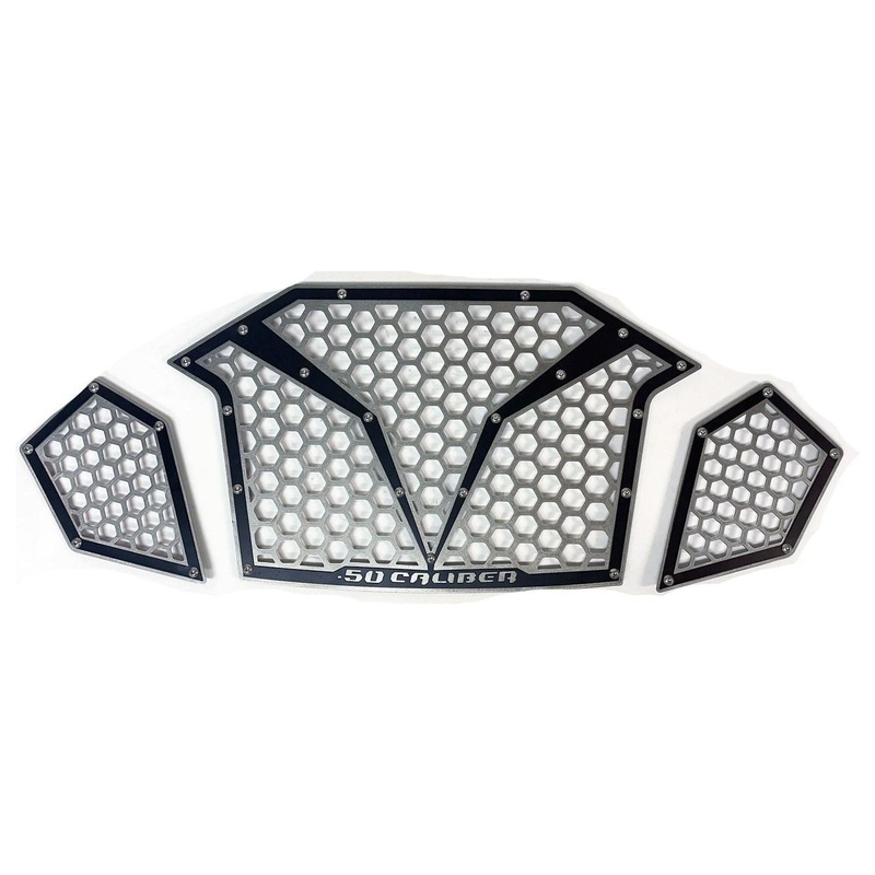 Polaris RZR Pro R / Turbo R 3-Piece Front Grille Kit Raw / Black