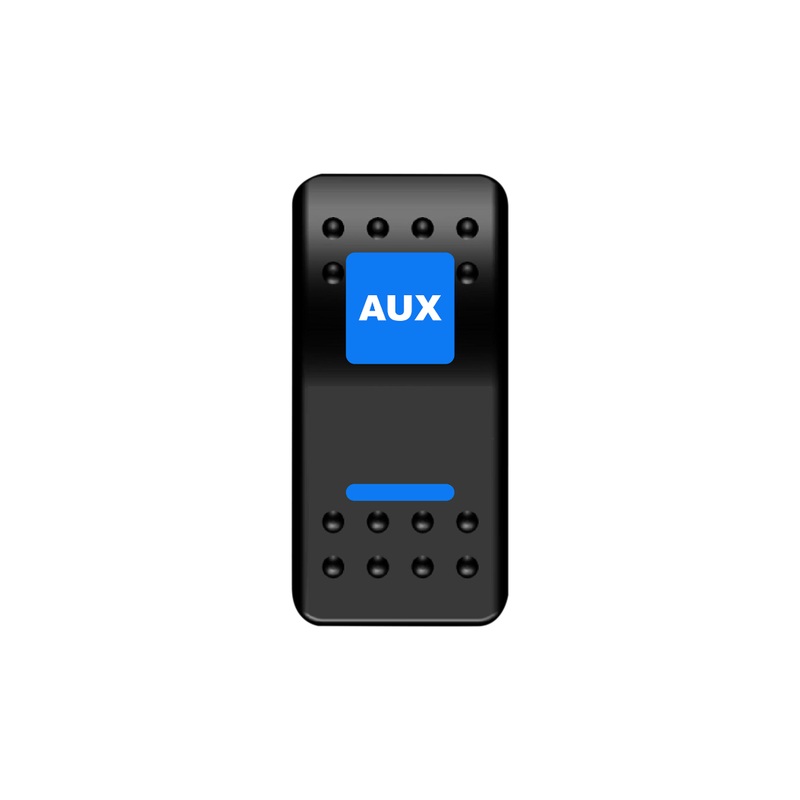 AUX Rocker Switch (Blue)
