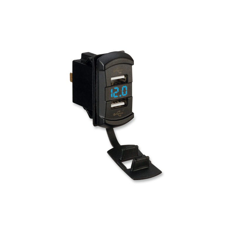 Dual USB Charger Rocker Switch