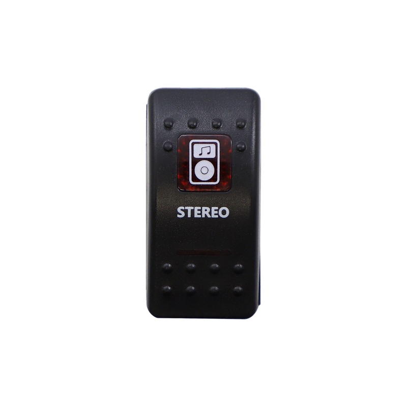 Stereo Rocker Switch (Red)