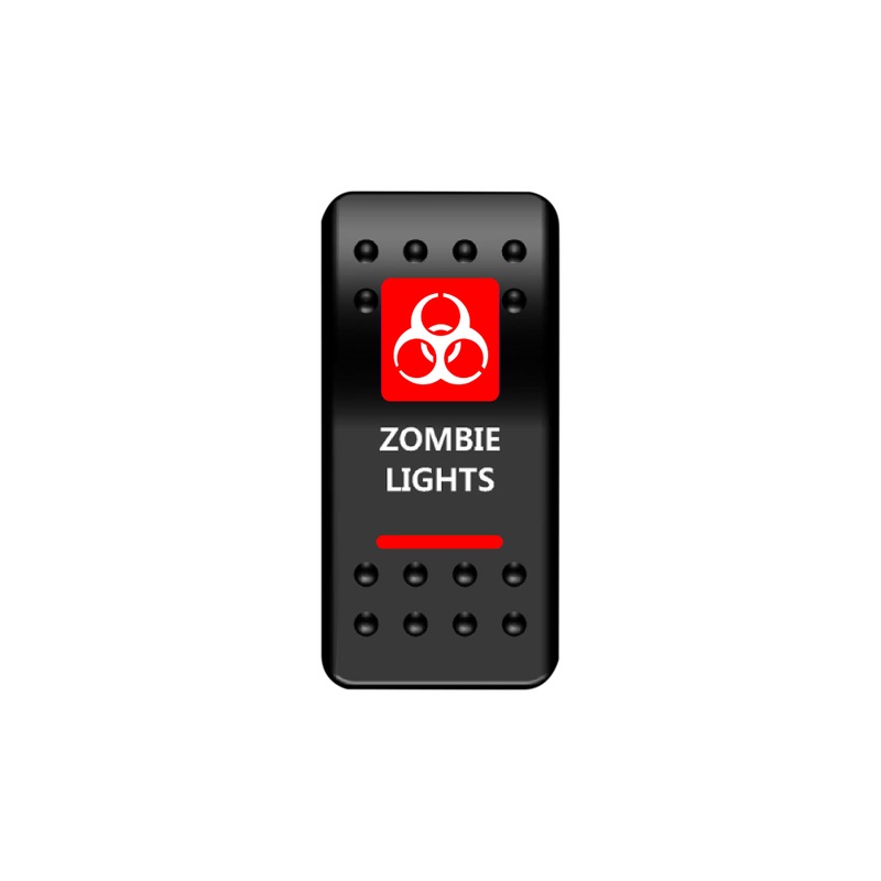 Zombie Lights Rocker Switch (Red)