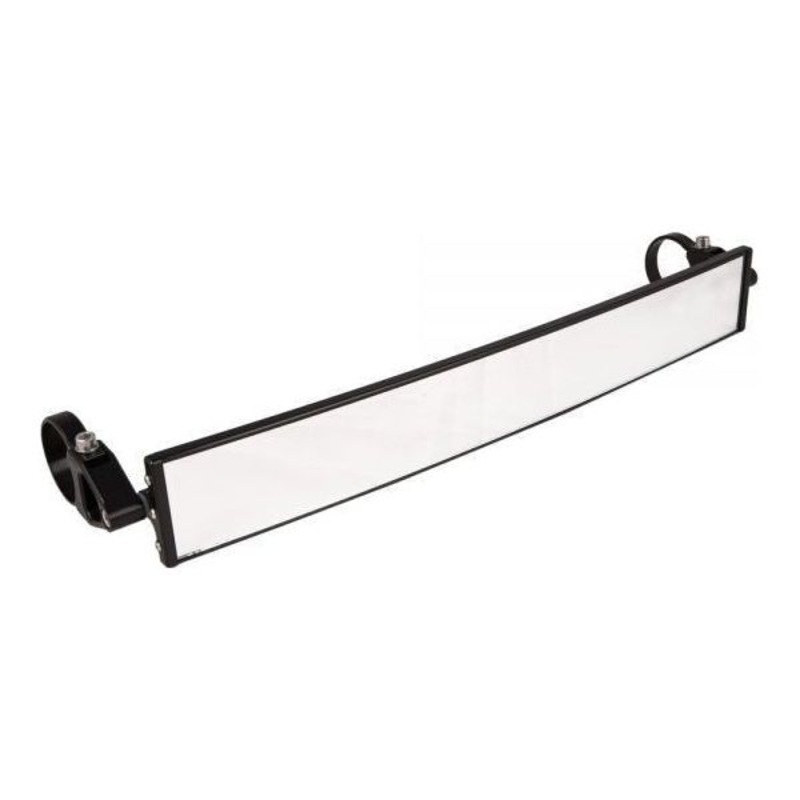 17″ Wide Panoramic Rearview Mirror (1.5″ Arms) Black 1.5″