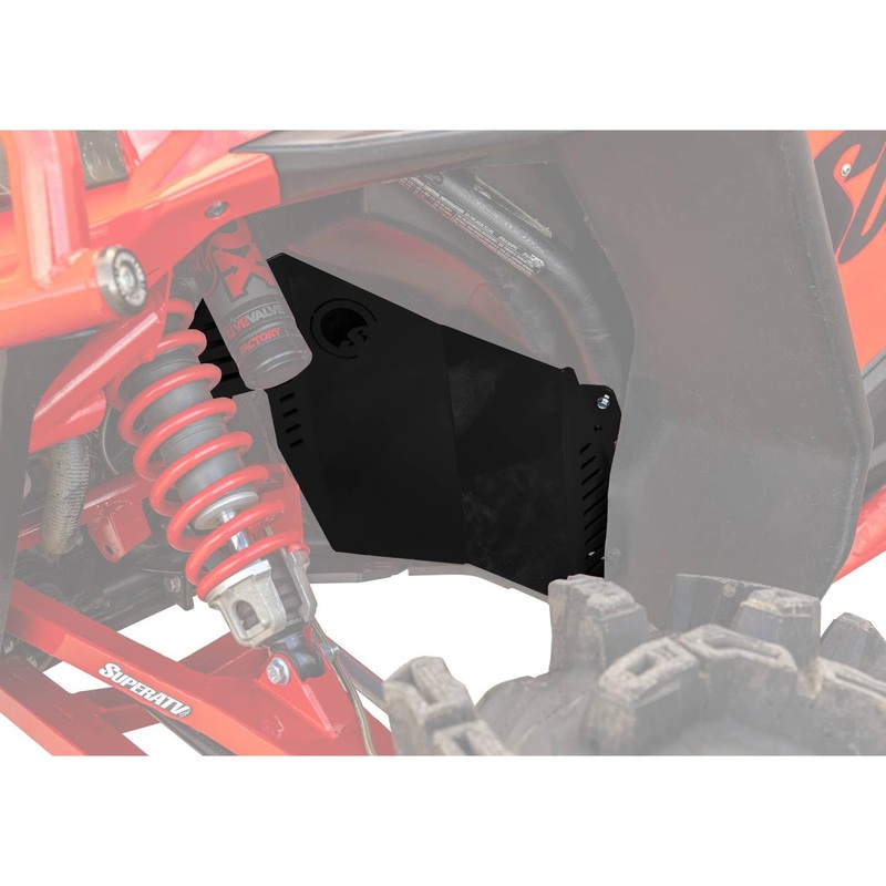 Polaris RZR XP Turbo Inner Fender Guards Black