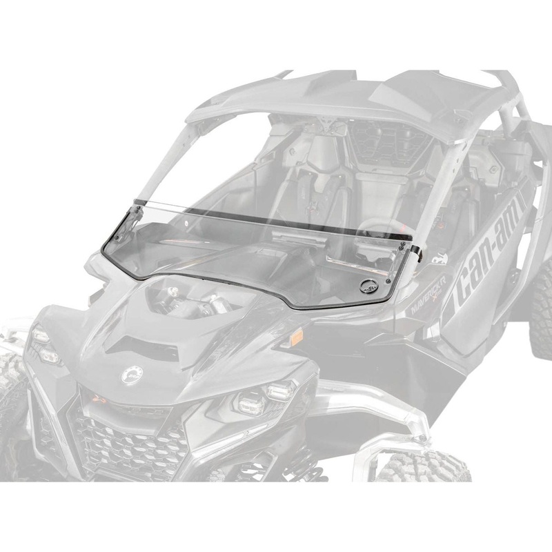 Can Am Maverick R Half Windshield Scratch Resistant Polycarbonate (Clear)
