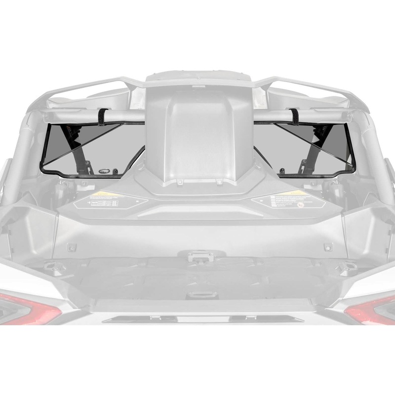Can Am Maverick R Scratch Resistant Rear Windshield Standard Polycarbonate (Light Tint)