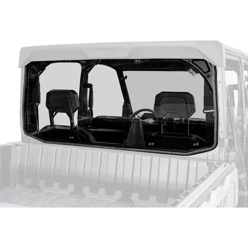 Polaris Ranger XD 1500 Scratch Resistant Rear Windshield Standard Polycarbonate (Light Tint)
