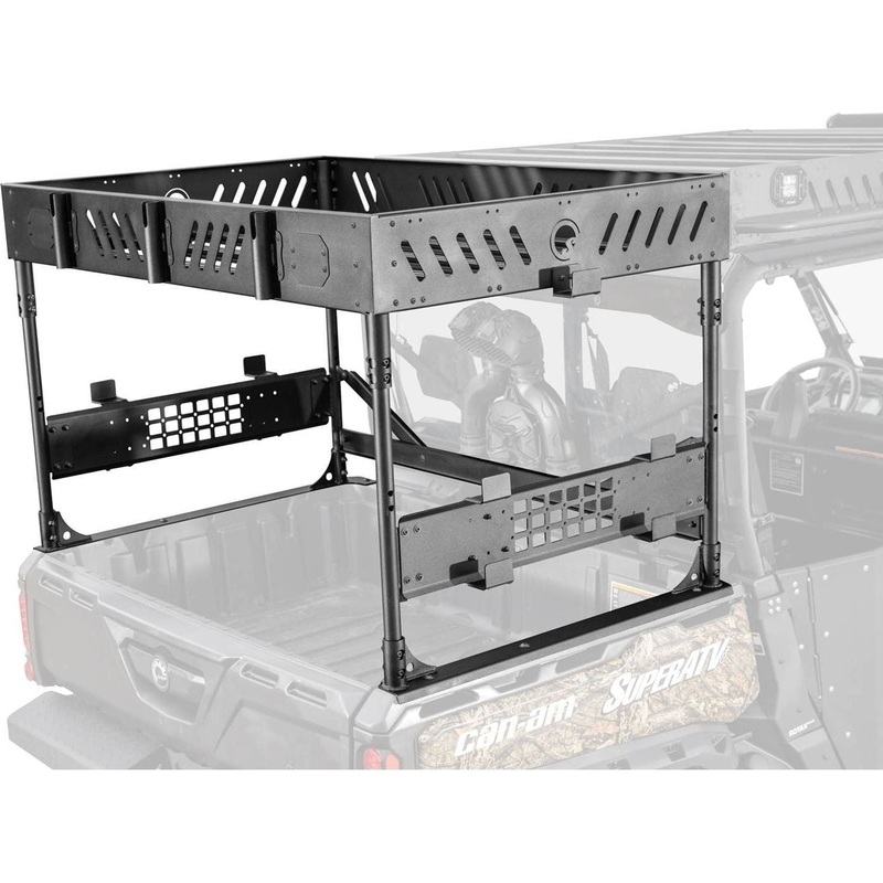 Can Am Defender MAX Outfitter Bed Rack No Cube Lights No Shelf