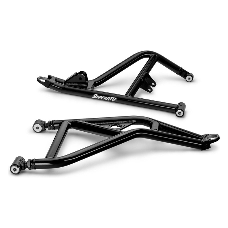 Polaris RZR XP 2″ Forward Offset A-Arms Black No Ball Joints