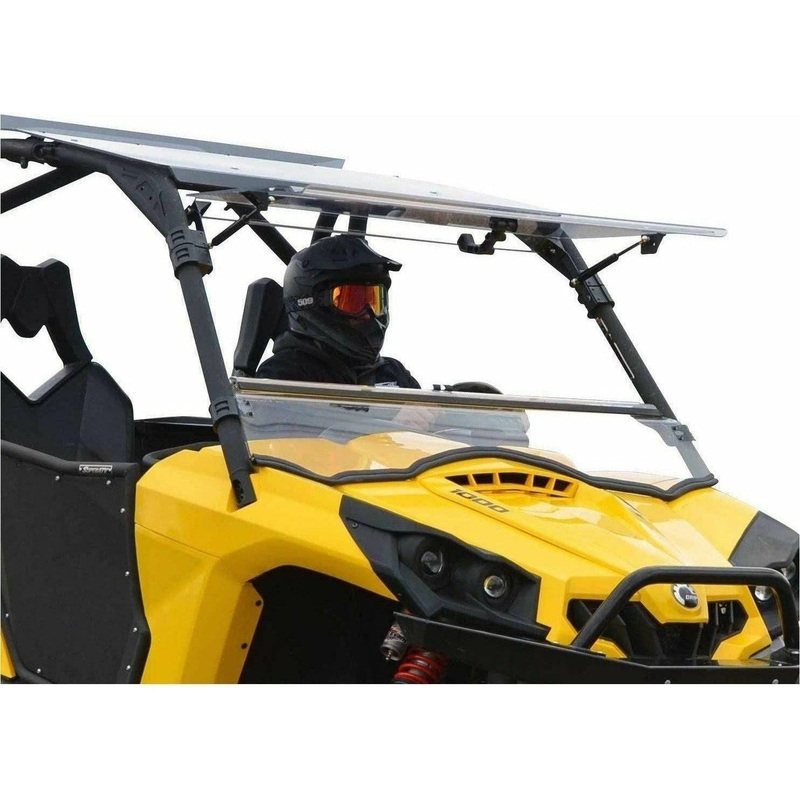 Can Am Commander Scratch Resistant Flip Windshield 2011-2020