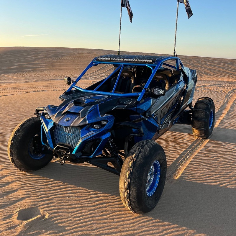 Can Am Maverick R Raw Roll Cage with Roof No Windshield No Intrusion Bars No Light Pocket