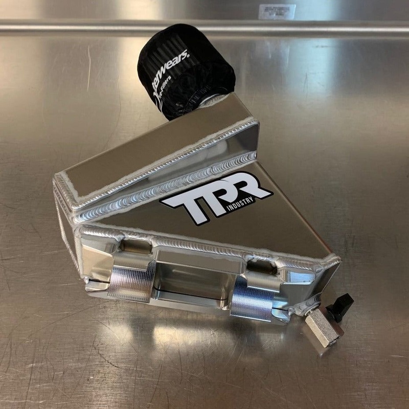 Can Am X3 Bed Delete Crankcase Breather Kit Cerakote Clear Black Pre-Filter