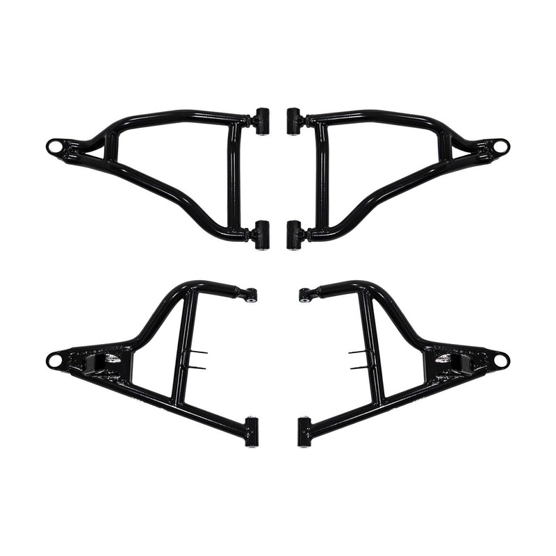 Polaris General (2017+) High Clearance A-Arms Black 0 inch No Ball Joints
