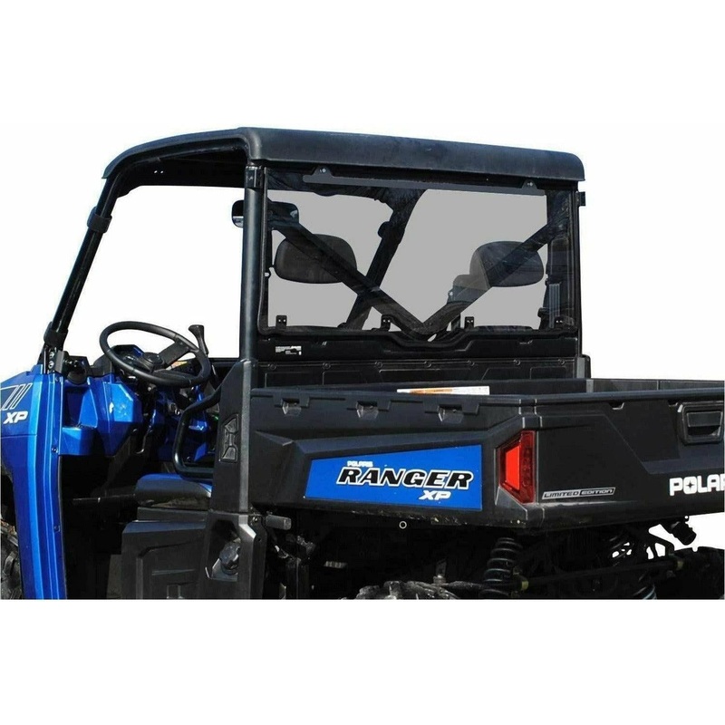 Polaris Ranger XP 1000 Rear Windshield Standard Polycarbonate (Light Tint)