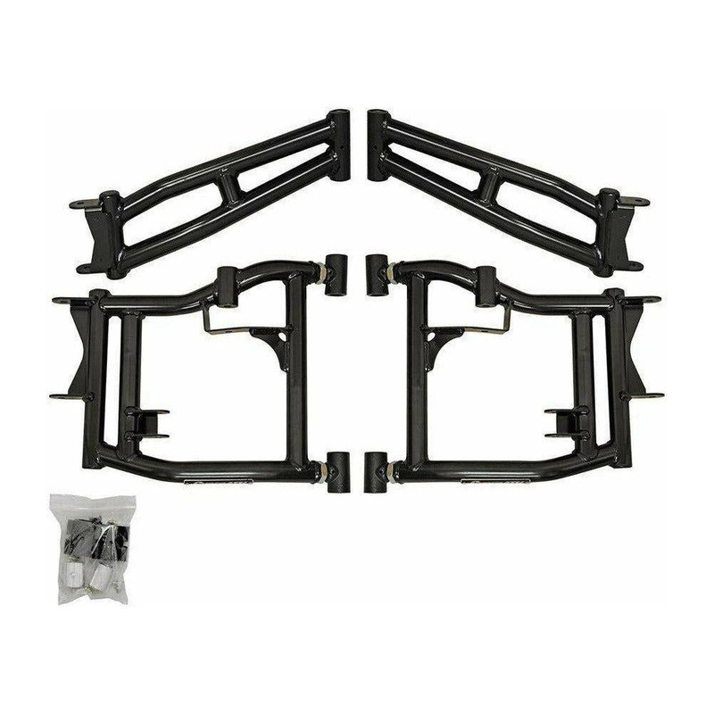 Polaris RZR S 900 High Clearance 1.5″ Rear Offset A-Arms Black