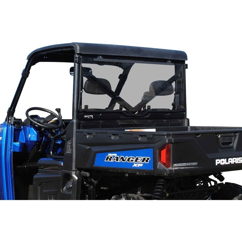 Polaris Ranger 1000 Scratch Resistant Rear Windshield Standard Polycarbonate (Light Tint)