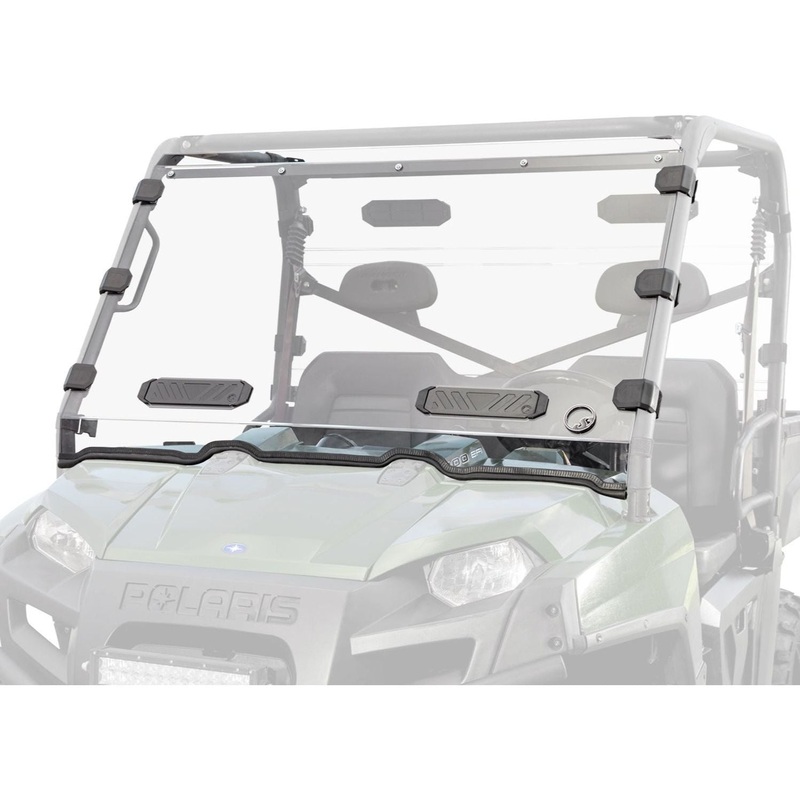 Polaris Ranger Full-Size 570 Vented Full Windshield Scratch Resistant Polycarbonate (Clear)