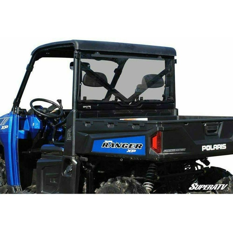 Polaris Ranger XP 570 Scratch Resistant Rear Windshield Standard Polycarbonate (Light Tint)