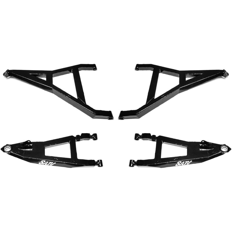 Can Am X3 Sidewinder 1.5″ Forward Offset A-Arms 64″ Wide Models Black No Ball Joints