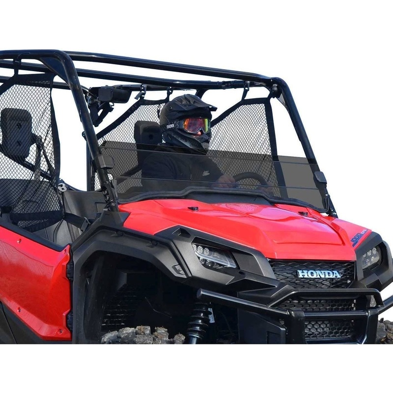 Honda Pioneer 1000 Scratch Resistant Half Windshield Standard Polycarbonate (Dark Tint)