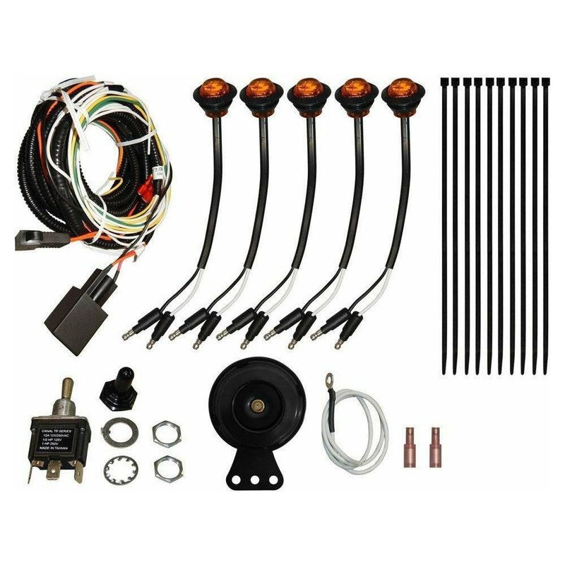 Kawasaki Mule Pro Plug & Play Turn Signal Kit Toggle Switch & Dash Horn