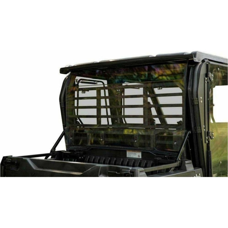 Kawasaki Mule Pro Rear Windshield Standard Polycarbonate (Light Tint)