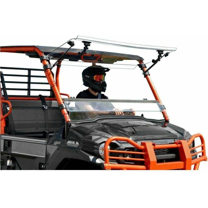 Kawasaki Mule Pro Scratch Resistant Flip Windshield All Other Models
