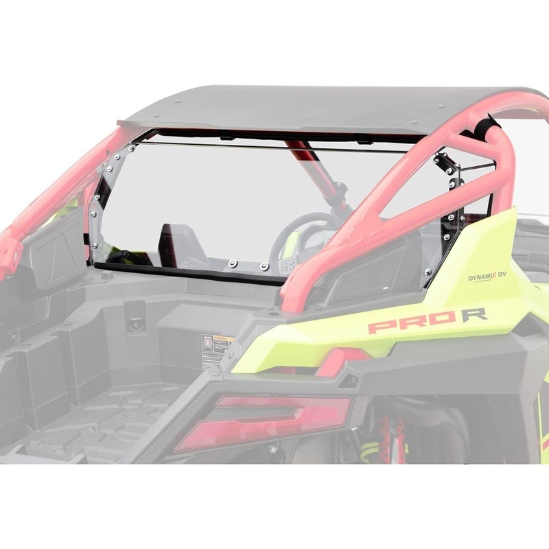 Polaris RZR Pro R Rear Windshield 2022-2024 2 Seater Standard Polycarbonate (Clear)