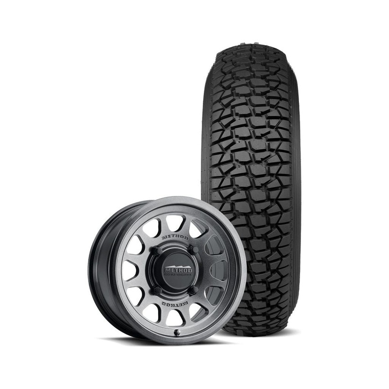 414 Bead Grip Wheel (Graphite) + Regulator 2 Tire 15×7 13mm (4×137) Wheel + 32″ Tire