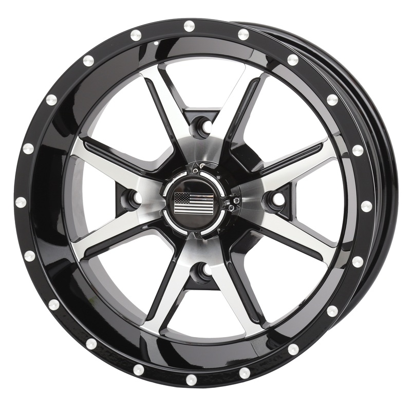 556 Wheel (Gloss Black Machined) 4×110 12×7 (-47mm)