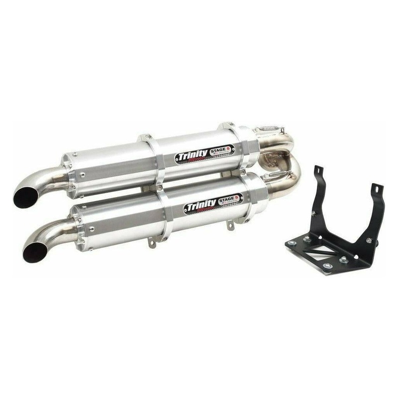 Can Am X3 Slip On Exhaust Brushed