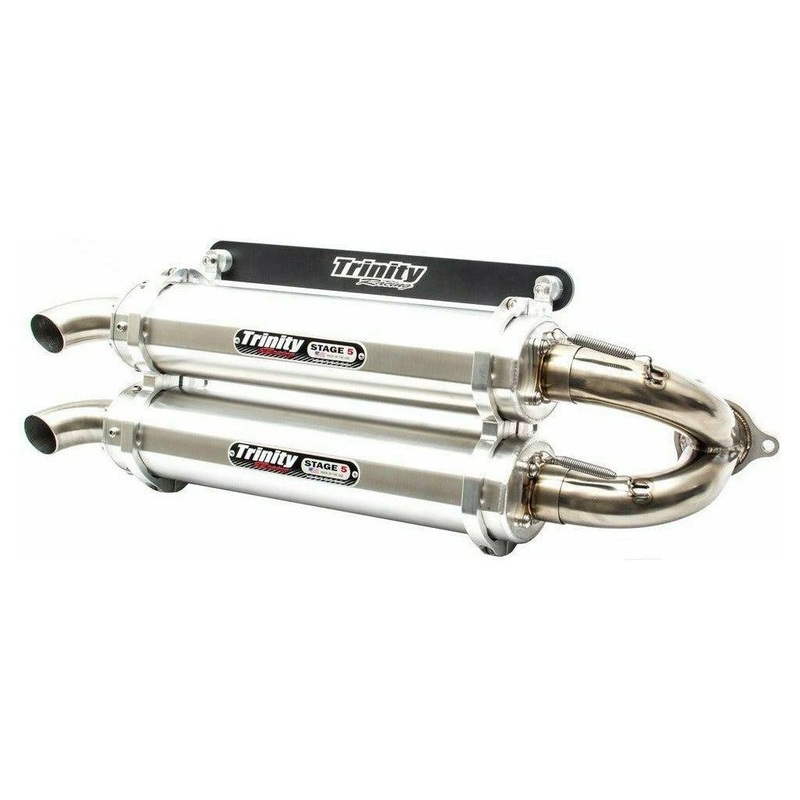 Polaris RZR Pro XP / Turbo R Slip On Exhaust Brushed