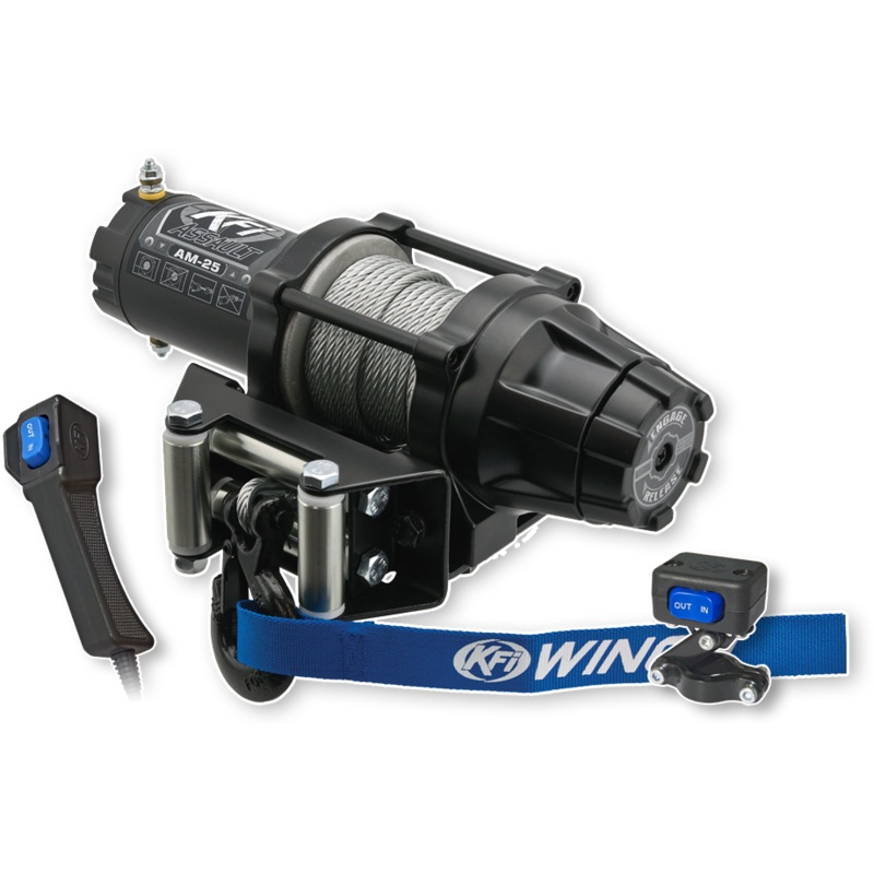 KFI AM-25 2500LB STEEL CABLE ASSUALT SERIES WINCH