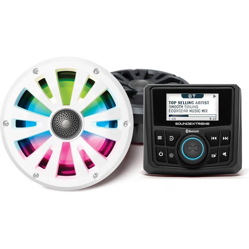 Marine Gauge Radio + 6.5″ Speaker Kit