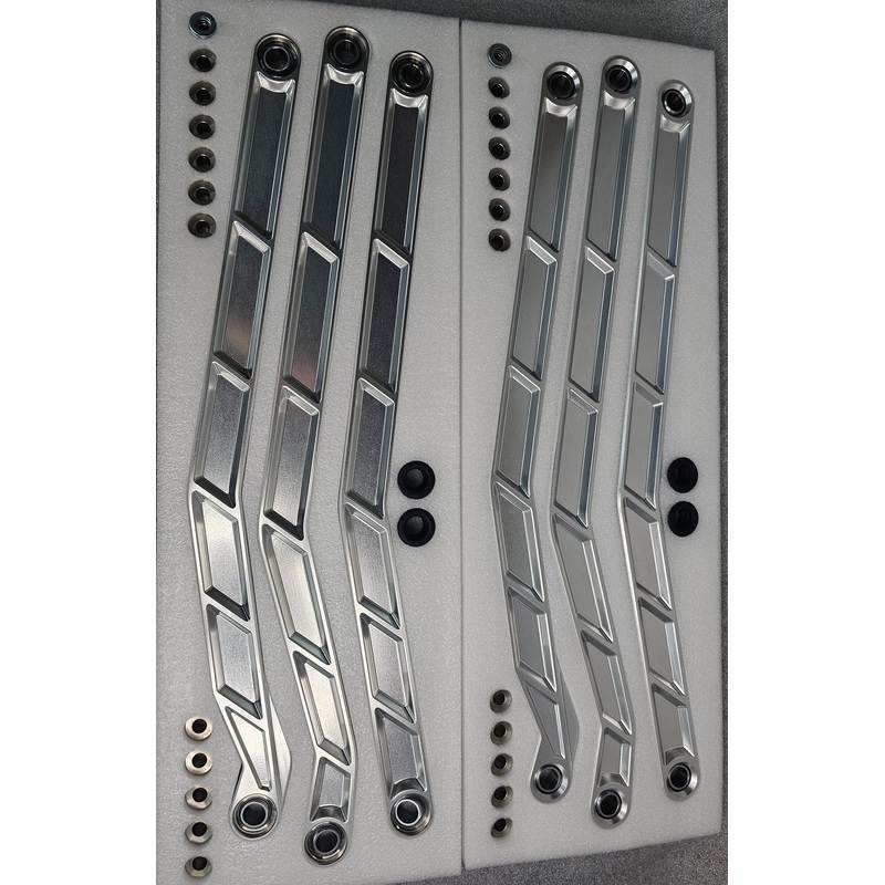 2017 to Current Can-Am X3 Maverick High Clearance Radius Rods in Clear Finish for 72″